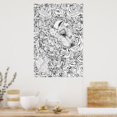 Poster Loup Intelligent (Cuisine)