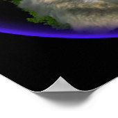 Poster loup la nuit (Coin)