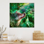 POSTER LOUP LIBRE DE VIVRE (Cuisine)