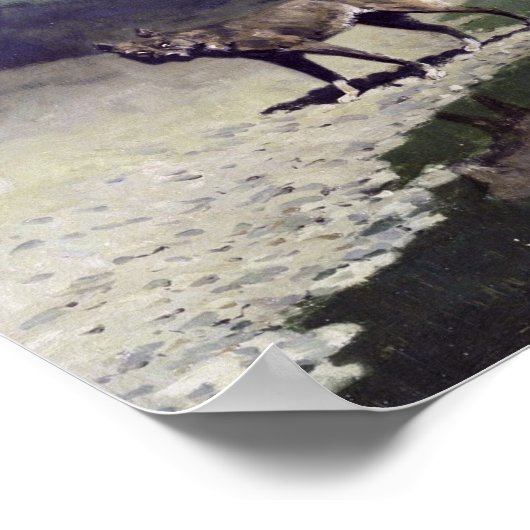 Poster Loup lunaire (Coin)