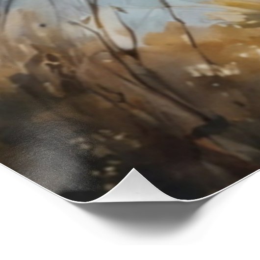 Poster Loup magnifique quelque part dans la belle nature (Coin)