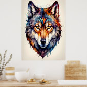 Poster Loup majestueux (Cuisine)