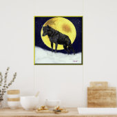 Poster Loup noir (Cuisine)