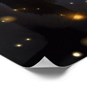 Poster Loup noir sombre et mystérieux (Coin)