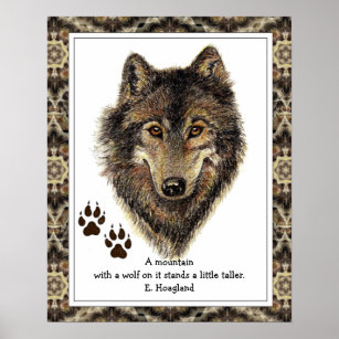 Posters Affiches Toiles Aquarelle Loup Zazzle Be