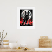 poster, loup, poster wolf, posters, mur déco (Cuisine)