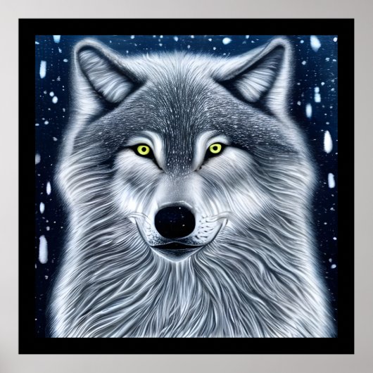 Poster Loup sauvage (Devant)