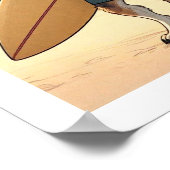 Poster Loup surfeur (Coin)