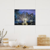 Poster Loups dans la nuit (Cuisine)