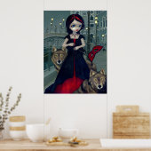 Poster Loups de Venise loup gothique Art (Cuisine)