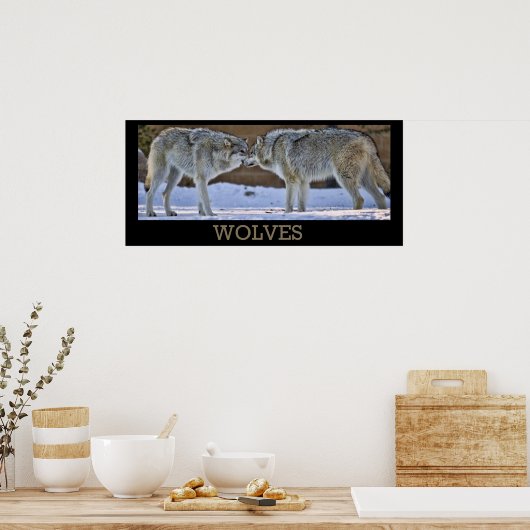 Poster Loups De Yellowstone (Cuisine)