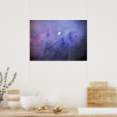 Poster Loups et lune Belle faune Imaginaire (Cuisine)