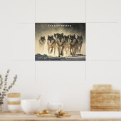 Poster Loups Yellowstone (Cuisine)