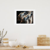 Poster Loups Yellowstone (Cuisine)