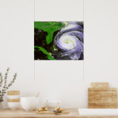 Poster L'ouragan Fran au large de Floride - Image satelli (Cuisine)