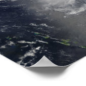 Poster L'ouragan Ike au large des Petites Antilles (Coin)