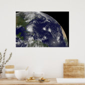 Poster L'Ouragan Irene Traverse Les Bahamas. (Cuisine)