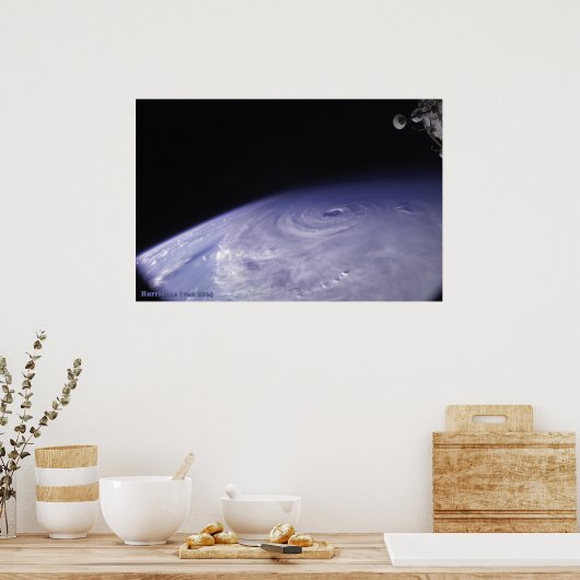 Poster L'Ouragan Ivan Vu De L'Espace (Cuisine)