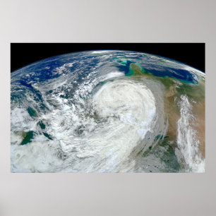 Poster L'Ouragan Sandy Le Long De La Côte Est Des États-U
