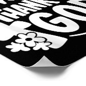 Poster Lourd Sur Le Merci Dieu Rétro (Coin)