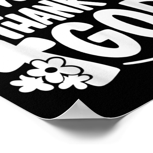 Poster Lourd Sur Le Merci Dieu Rétro (Coin)