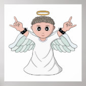 Poster Lourde musique amour ange (Devant)