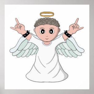 Poster Lourde musique amour ange