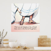 Poster L'ourlet de son vêtement (Cuisine)