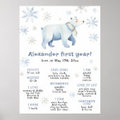 Poster L'ours d'hiver Premier anniversaire Jalon Annivers (Devant)
