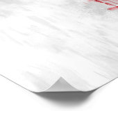 Poster L'ours du drapeau de la Californie en style peintr (Coin)