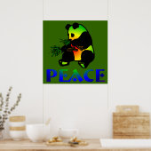 Poster L'ours du Panda Peace (Cuisine)