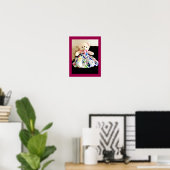 Poster L'ours en peluche en robe (Bureau à domicile)