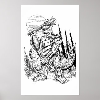 Poster "L'ours noir" - Illustration de Tracy Lesch