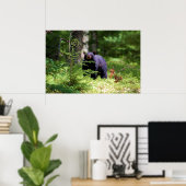 Poster L'ours noir "Scène" (Bureau à domicile)