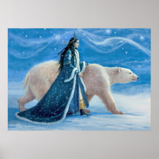 Poster L'ours polaire et la princesse de neige