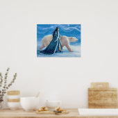Poster L'ours polaire et la princesse de neige 12x16 (Cuisine)