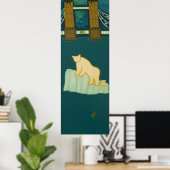 Poster L'ours polaire et son petit voyage à Londres 2009 (Bureau à domicile)