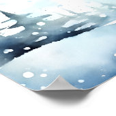 Poster L'ours polaire hiver l'attente d'attente baby show (Coin)