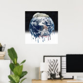 Poster L'ourson polaire de la Terre (Bureau à domicile)