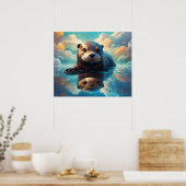Poster Loutre adorable (Cuisine)