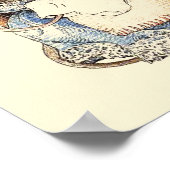 Poster Loutre mère et enfant (Coin)