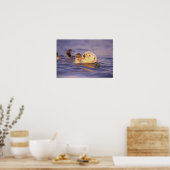 Poster Loutres de mer, Enhydra lutris (Cuisine)