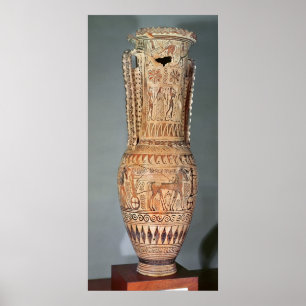 Poster Loutrophoros dépeignant un sphinx