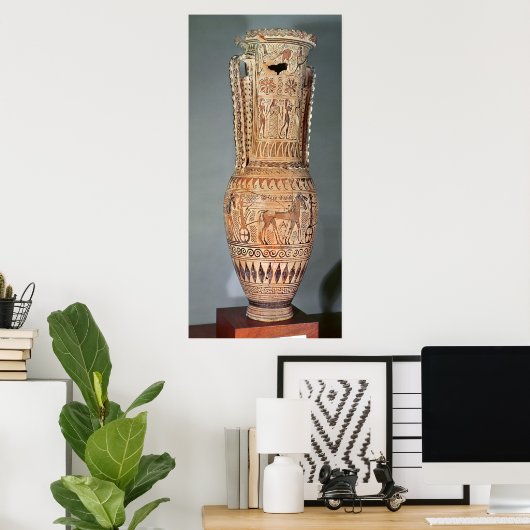 Poster Loutrophoros représentant un sphinx (Bureau à domicile)