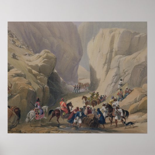 Poster L'ouverture dans le col étroit au-dessus du Siri B (Devant)