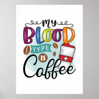 Poster Louveur De Café Mes Types Sont Cafés