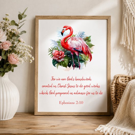 Poster L'ouvrage de Dieu Flamingo 