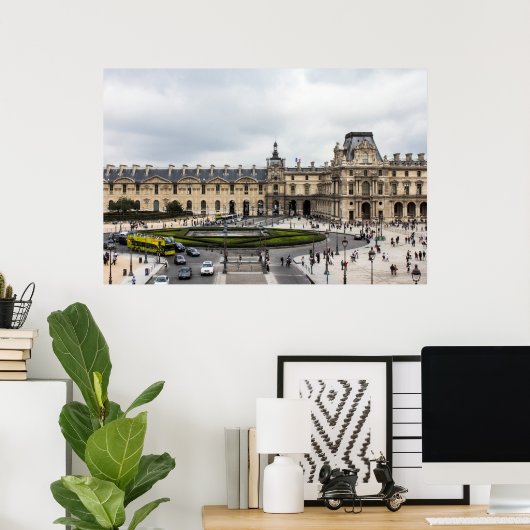 Poster Louvre (Bureau à domicile)