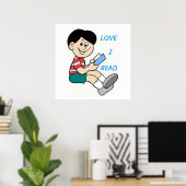 POSTER LOVE 2 LIRE (Bureau à domicile)