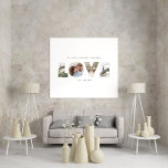 Poster Love 4 photo simple moderne cadeau personnalisé<br><div class="desc">Love 4 photo simple moderne personnalisé anniversaire,  mariage,  anniversaire ou cadeau de Noël pour celui que vous aimez.</div>